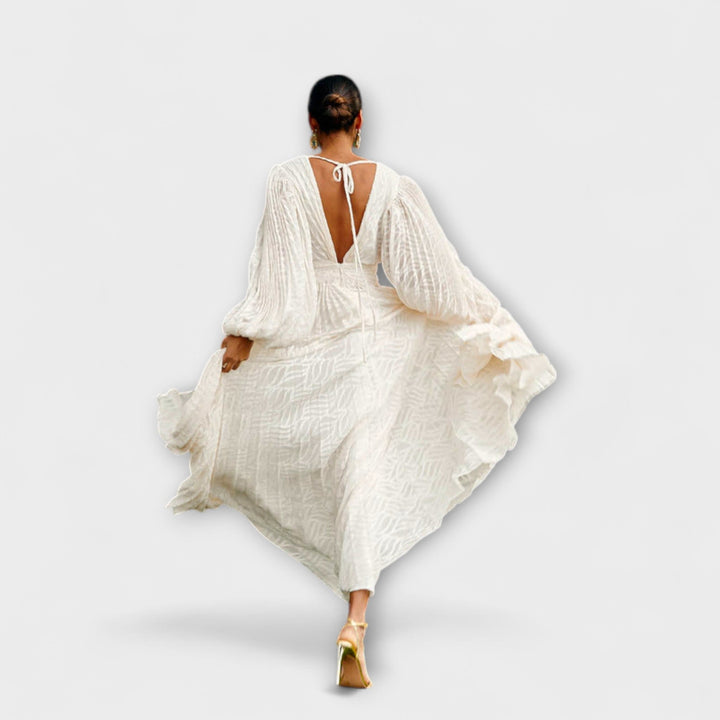 Elsa - Kermanvärinen Maxi Mekko Allegoryltä