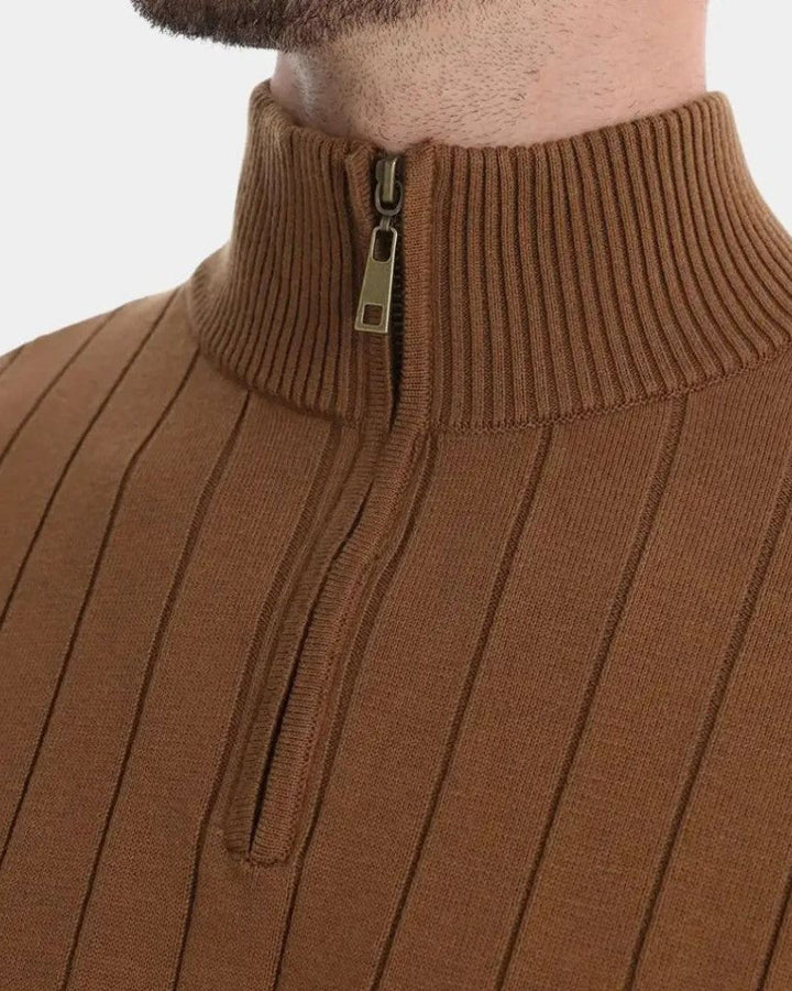 Mikkel™ | Puolivetoketjullinen Puuvillapaita