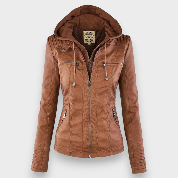 Leni | Nahkainen Biker-takki