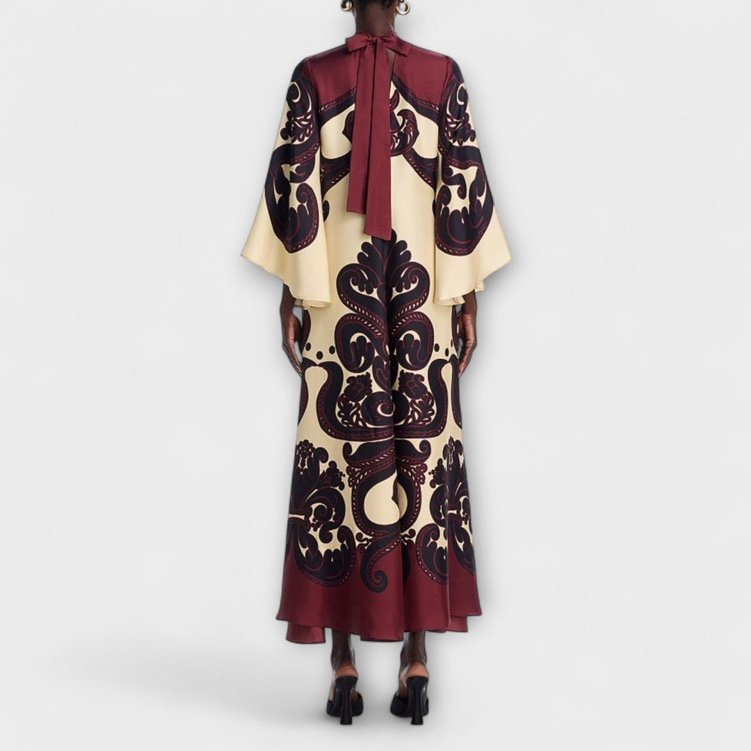 Lucy - Upea Maxi Mekko Grenadilla Printillä Huolettomaan Eleganssiin