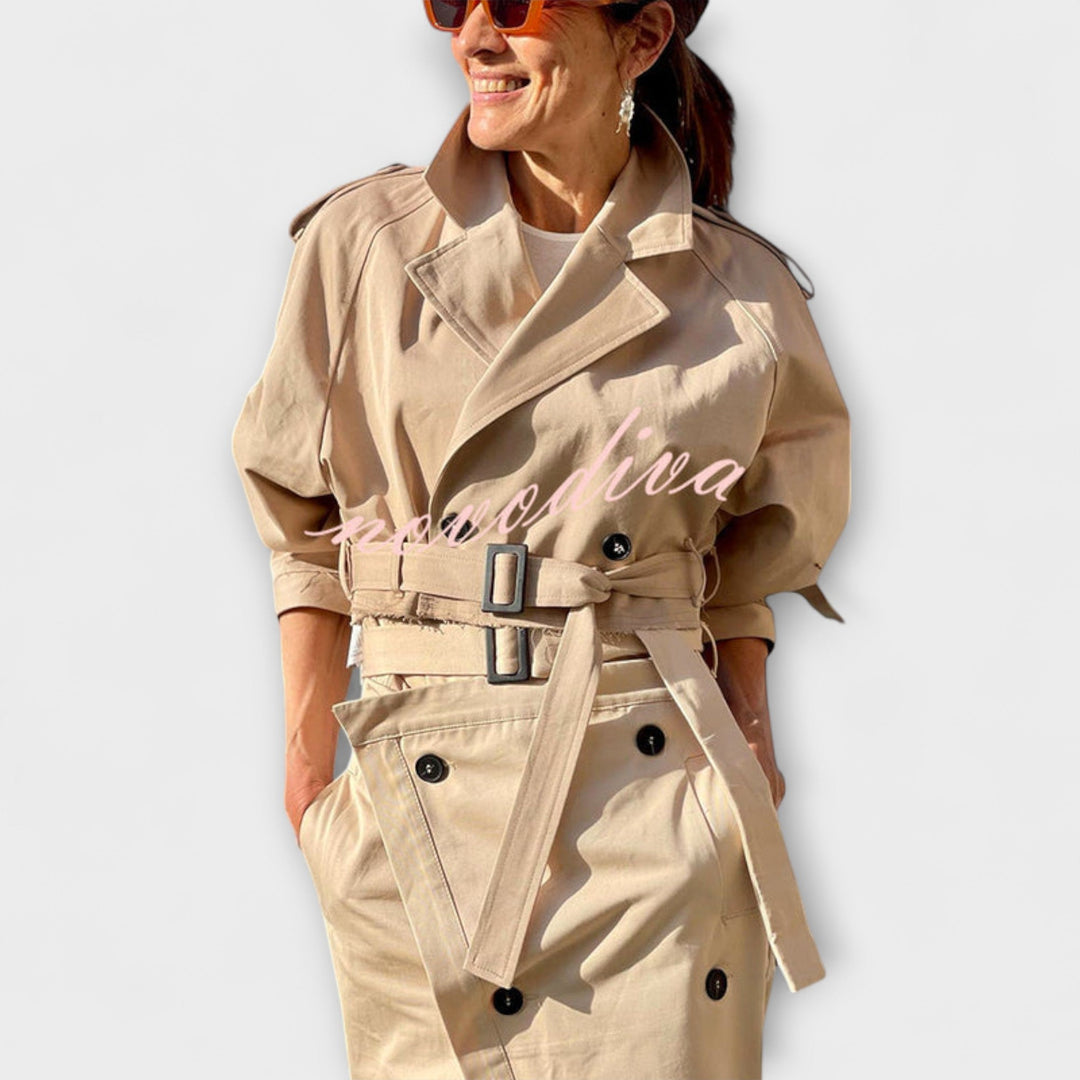 Lyra - Tyylikäs Midi Hame Taskuilla