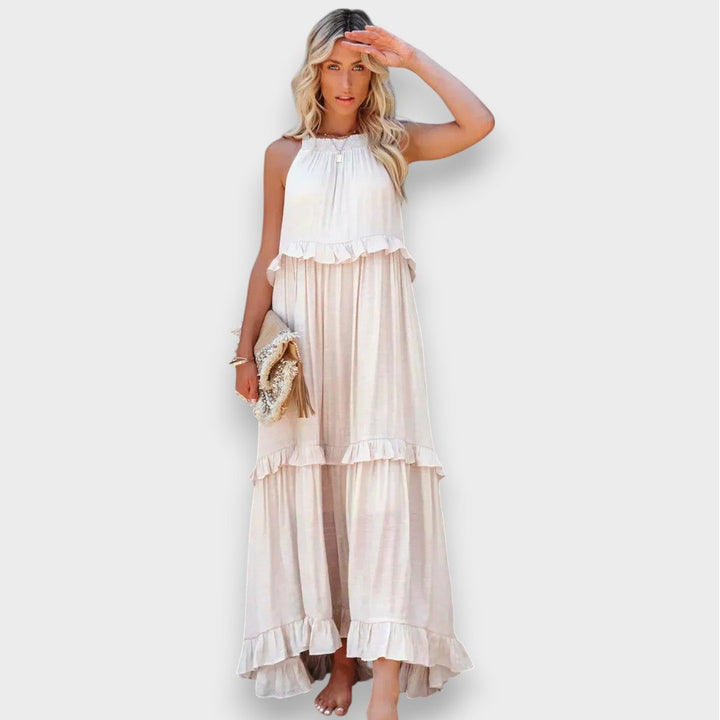 Alina | Olkaimeton Mekko Volangiyksityiskohdilla