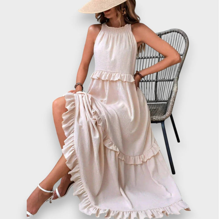 Alina | Olkaimeton Mekko Volangiyksityiskohdilla