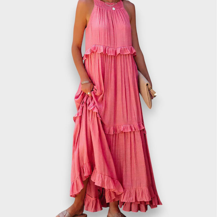 Alina | Olkaimeton Mekko Volangiyksityiskohdilla