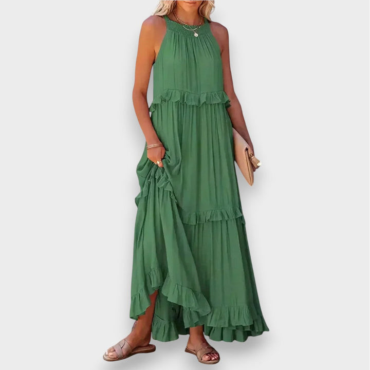 Alina | Olkaimeton Mekko Volangiyksityiskohdilla