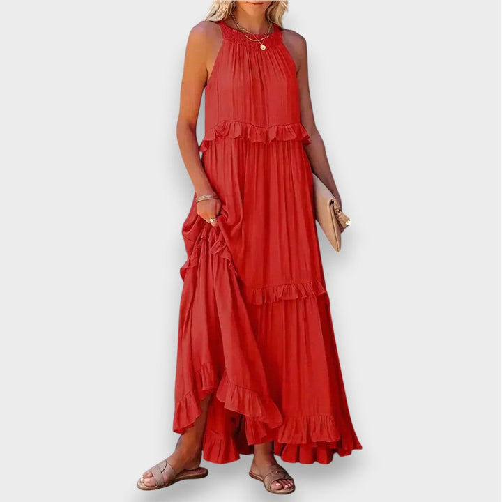 Alina | Olkaimeton Mekko Volangiyksityiskohdilla