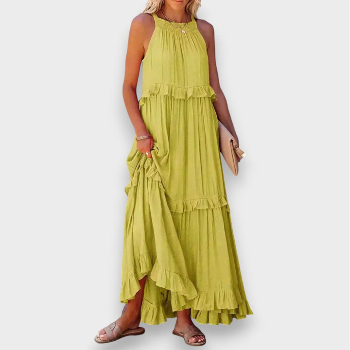 Alina | Olkaimeton Mekko Volangiyksityiskohdilla